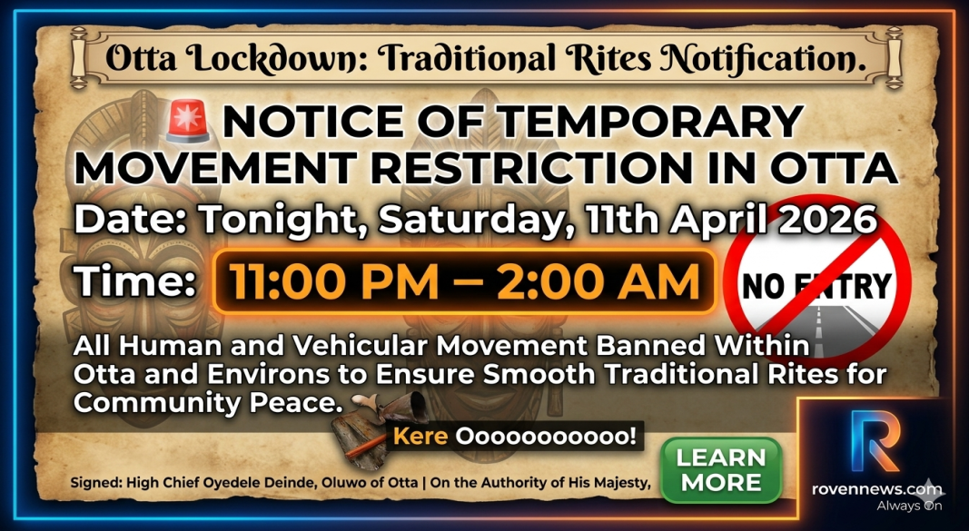 Otta Lockdown Announcement