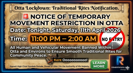 Otta Lockdown Announcement