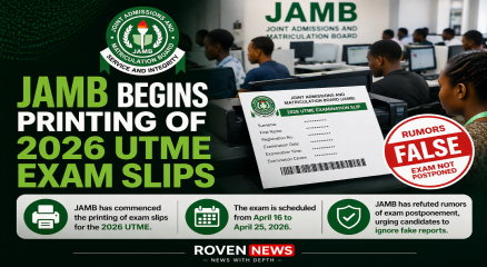 JAMB begins printing 2026 exam slips